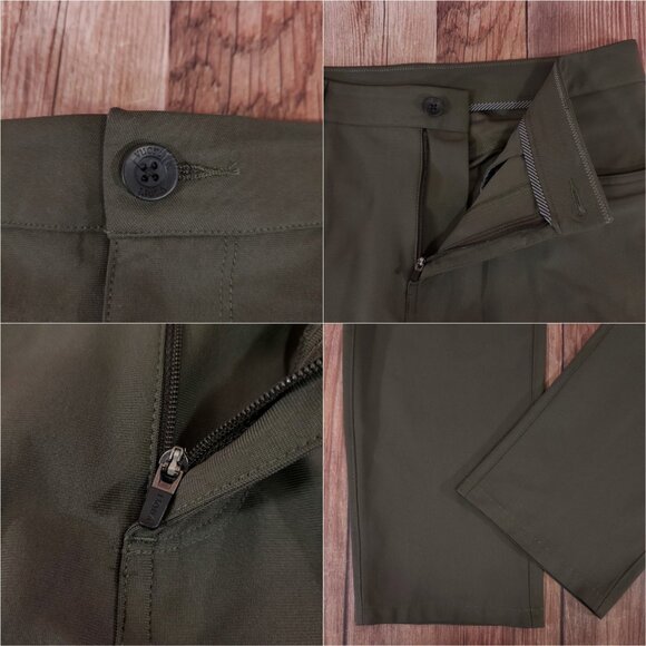 *READ* Vuori Mens Size 33X31.5 Meta Pants Athletic Slim Fit Stretch Green V430 - Picture 5 of 11